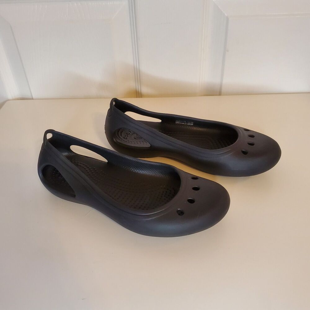 Crocs Kadee Black Ballet Flats Size 6 Womens